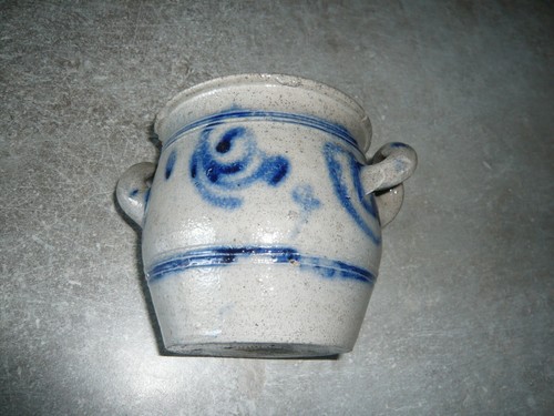Ancien petit pot graisse en - a,